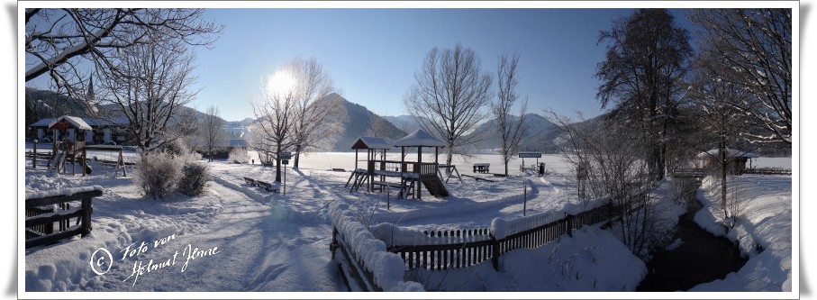 Bild Landschaft im Winter Spielplatz von Helmut Jenne